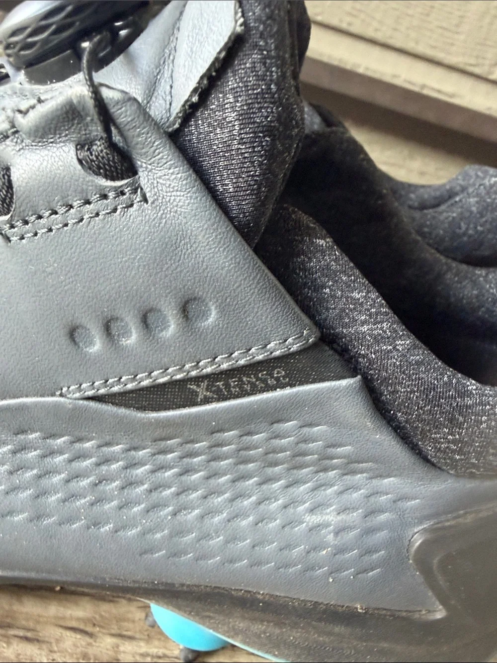 Ecco Goretex Gray Men's Golf Sneaker with Blue Outsole size 45/ US 11.5